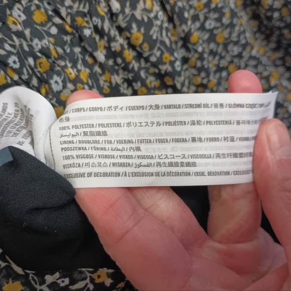 Abercrombie Fitch Ditsy Floral Maxi Dress Small Ruffle Faux Wrap Cottagecore - Picture 10 of 13